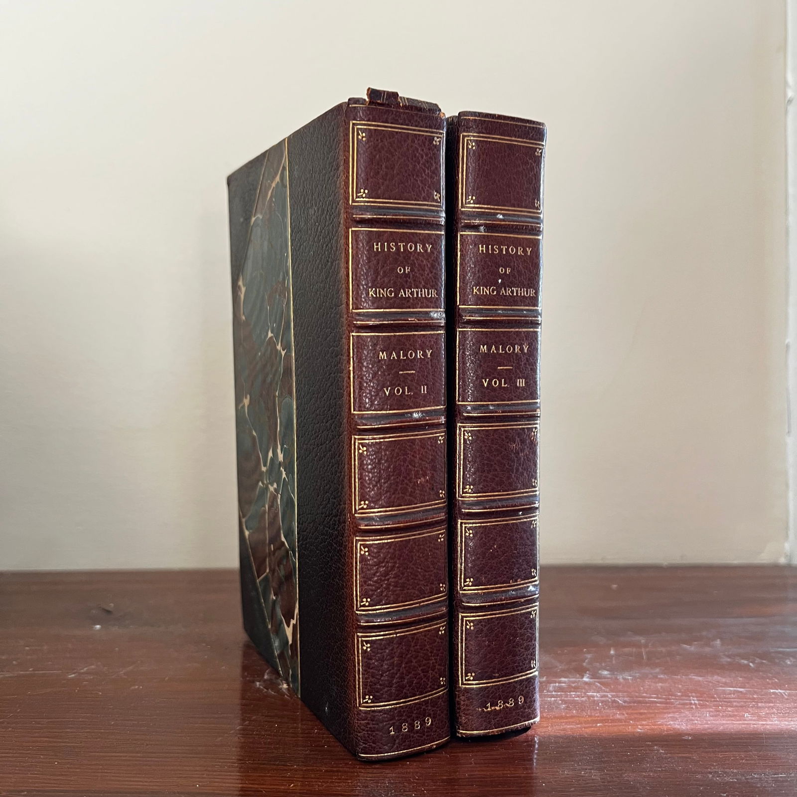 Antique The History of King Arthur Volumes II & III Published 1889 Third Edition (1 of 6)