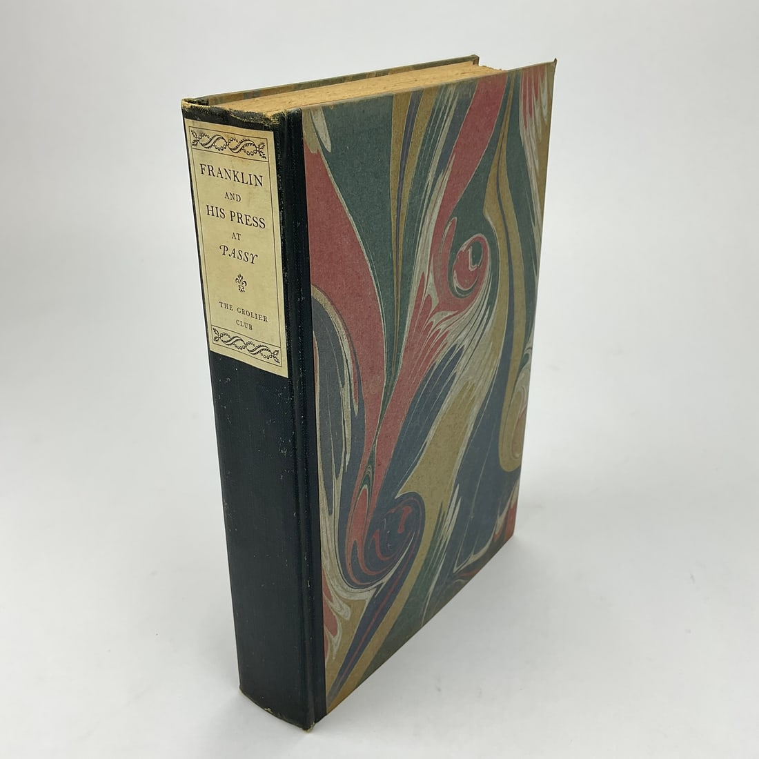 "Franklin And His Press At Passy" By Luther Livingston: New York, Grolier, 1914. Limited to 300 copes, many pages unopened. Prelims lightly foxed.