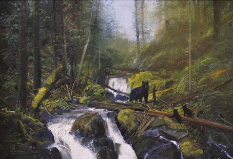 On the South Fork by Michael Coleman: On the South Fork by Michael Coleman, 14 x 20, oil on linen