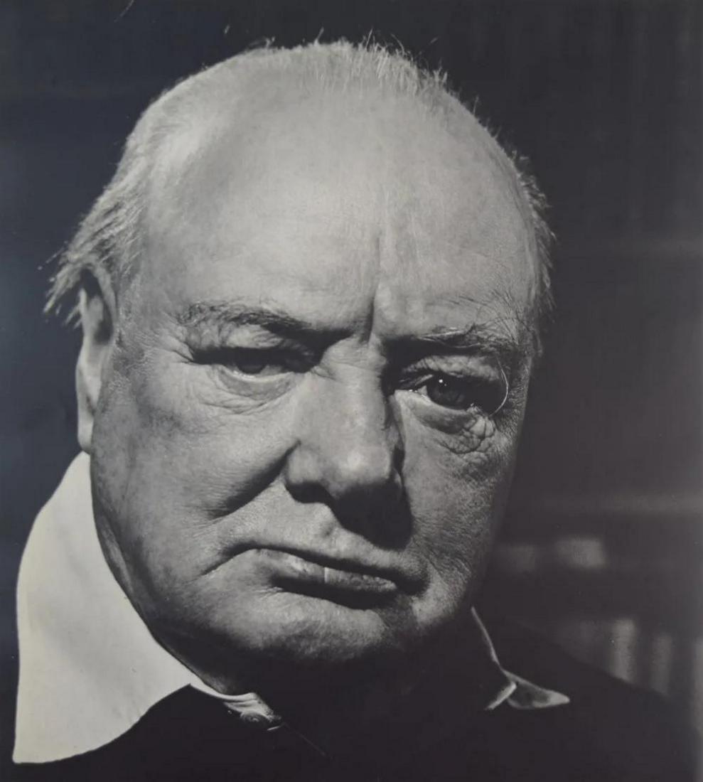 Philippe Halsman - Winston Churchill: Photographer: Philippe Halsman (Latvia born American, 1906 - 1979) - internationally renowned portrait and fashion photographer, one of the most important and influential photographers from the 1940's