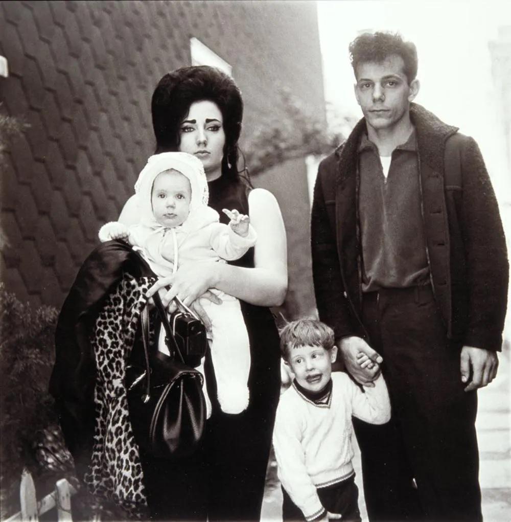 DIANE ARBUS - Brooklyn Family, 1966: Photographer: Diane Arbus Born: March 14, 1923, New York, New York, United States. Died: July 26, 1971, Westbeth Artists Housing, New York, United States. Diane Arbus was an American photographer. Arb