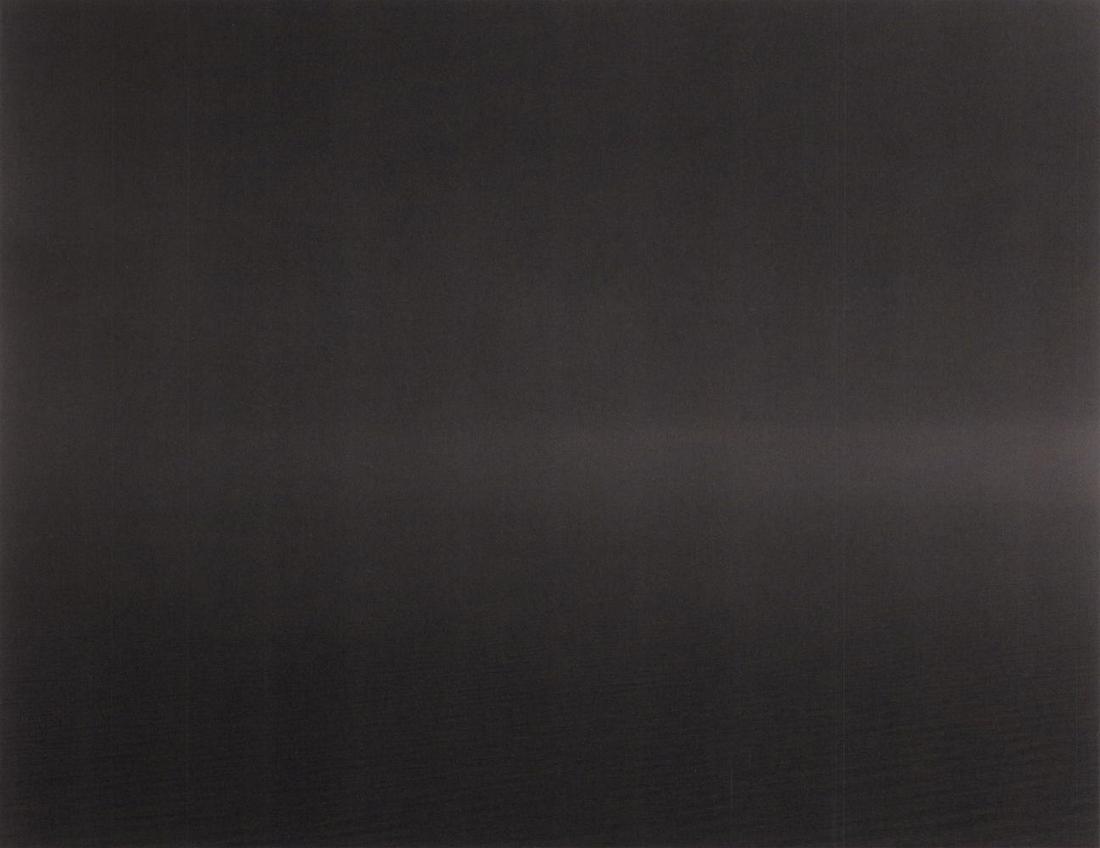 HIROSHI SUGIMOTO, Ligurian Sea, Frumura, 1993: Photographer: Hiroshi Sugimoto is a contemporary Japanese photographer whose esoteric practice explores memory and time. Using the intrinsic quality of long exposure photography, the artist provides i