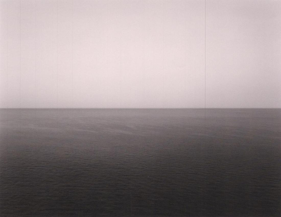HIROSHI SUGIMOTO, Mirtoan Sea, Sounion, 1990: Photographer: Hiroshi Sugimoto is a contemporary Japanese photographer whose esoteric practice explores memory and time. Using the intrinsic quality of long exposure photography, the artist provides i