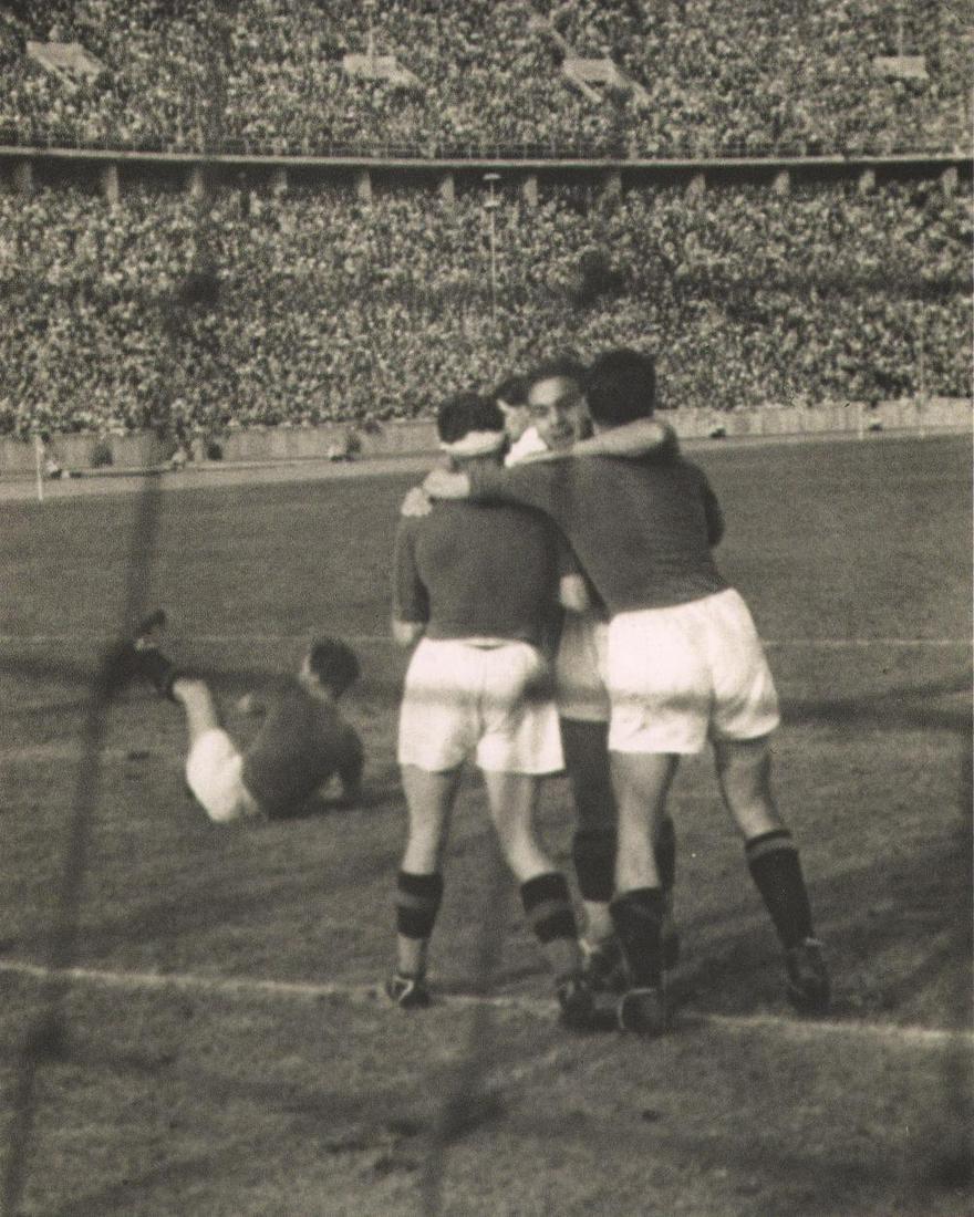 LENI RIEFENSTAHL-Italy, Olympic Football Winners: Photographer: Leni Riefenstahl (Germany, 1902 - 2003) - Internationally renowned & controversial German cinematographer/photographer. Arguably the most famous female cinematographer/photographer in hi