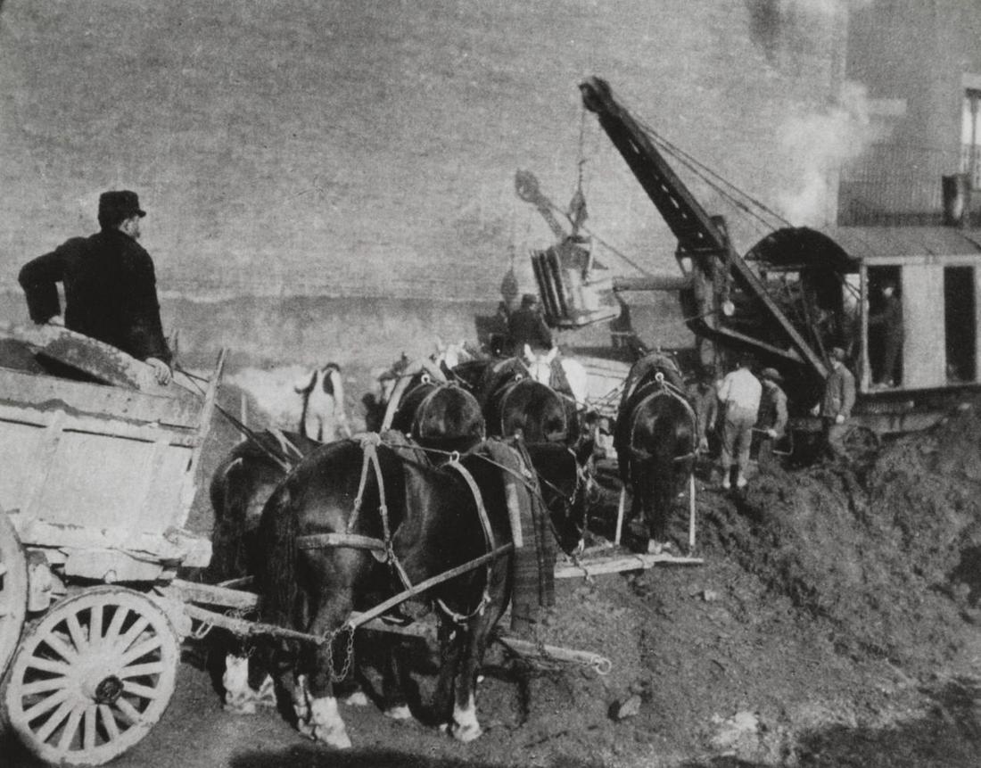 Alfred Stieglitz, Excavating, New York: Photographer: Alfred Stieglitz (American, 1879 - 1973) - Internationally renowned and historically significant. Title: Excavating, New York Date Of Negative: 1911 Type Of Print: Authentic Vintage Shee