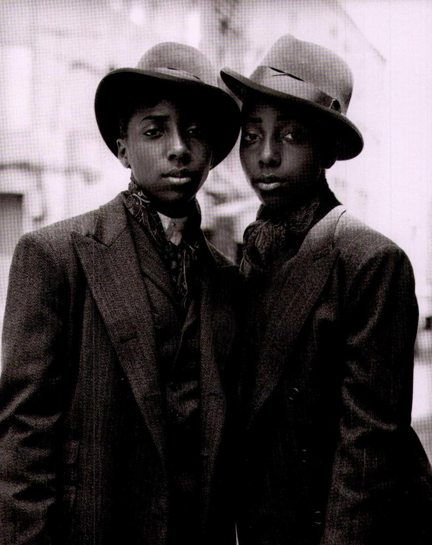 Peter Lindbergh, Nicole & Nikita Blount, Harper's Bazaar USA, New York, 1993, (1 of 1)