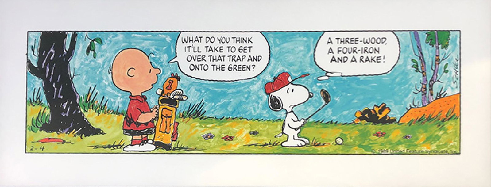 Charles Schulz, "Catleg - 1990, Limited Edition 182/500 Lithograph (1 of 2)