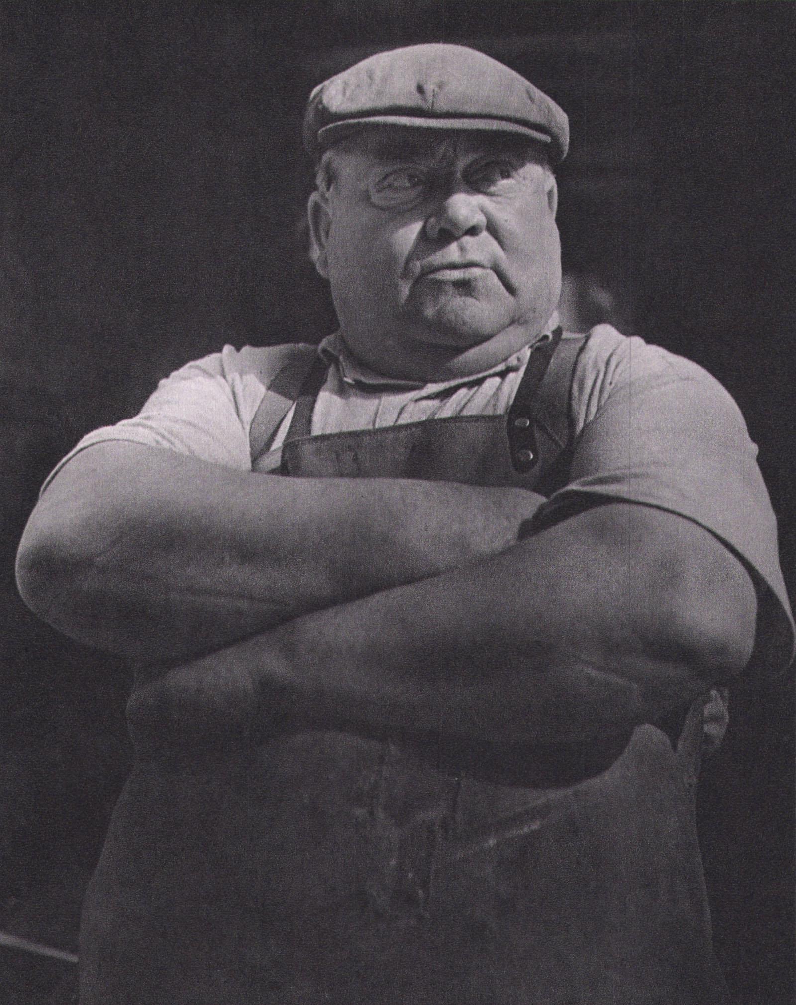 Brassai, Market Porter, Les Halles, 1939,: Photographer: Brassai (pseudonym of Gyula Halsz, 1899 - 1984) - historically important Hungarian photographer, sculptor and filmmaker who rose to fame in France. Title: Market Porter, Les Halles, Date