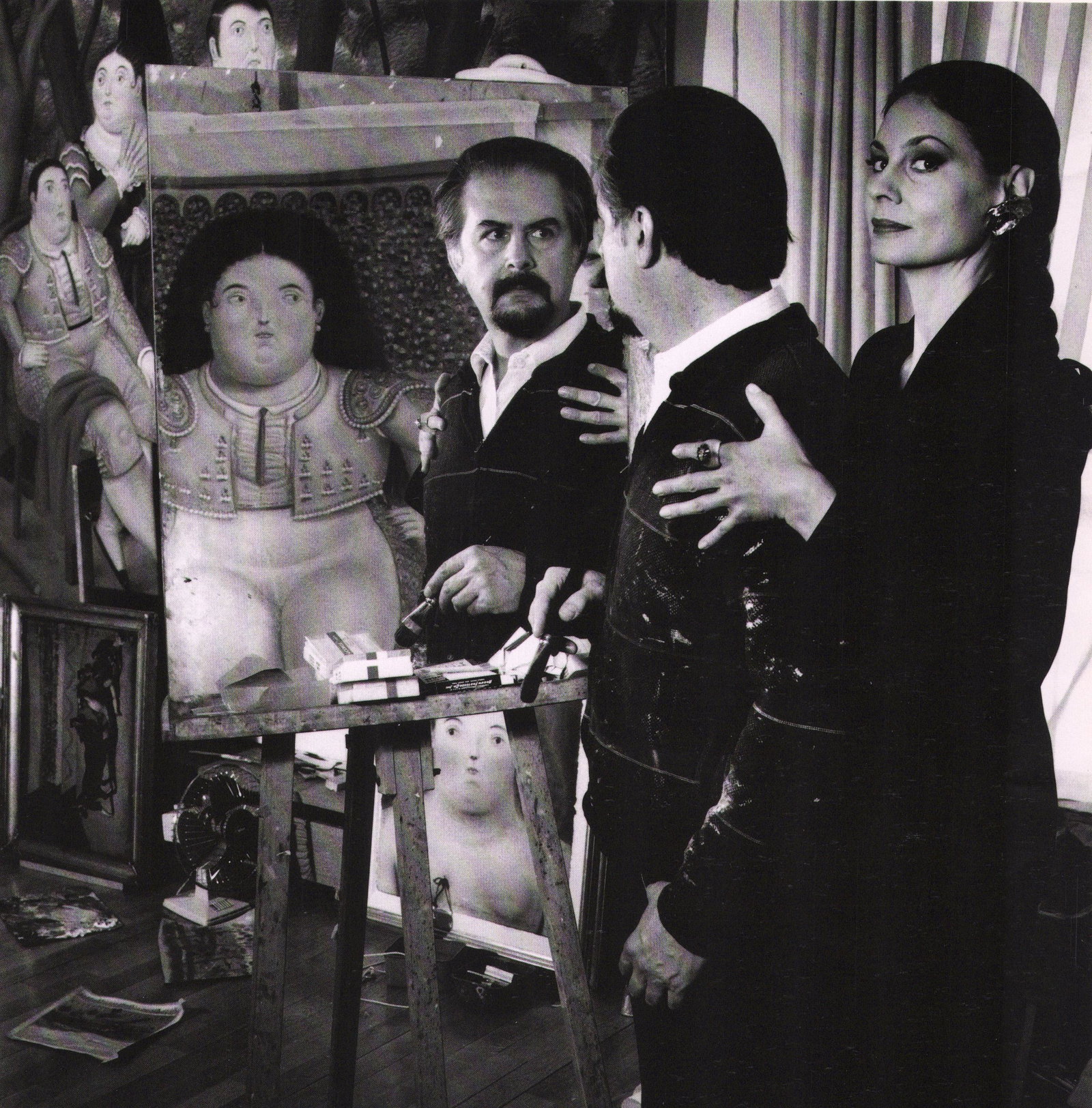 HELMUT NEWTON, Botero at His studio with Sophia Vari, Paris 1987: Photographer: Helmut Newton (Germany, 1920 - 2004) - best known for his erotically charged highly stylized images, Helmut Newton was one of the most influential fashion photographers of all time. Titl