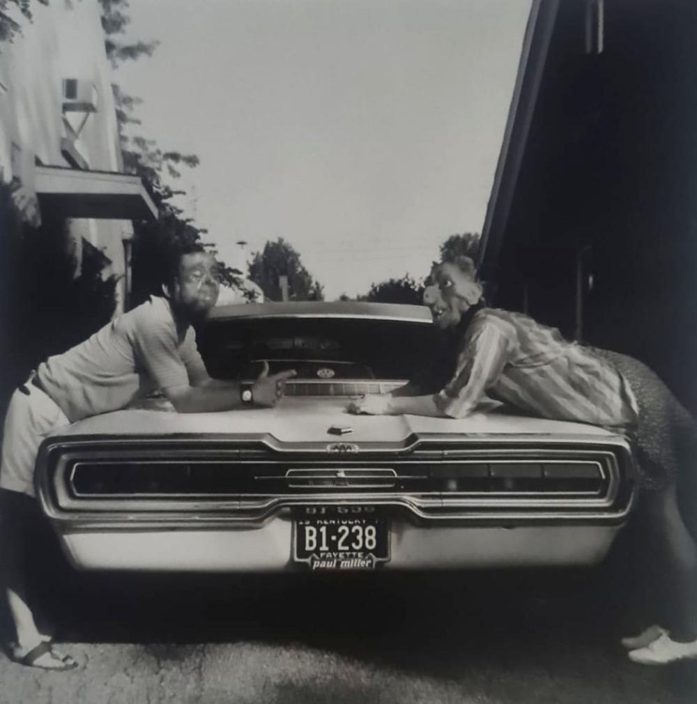 Ralph Eugene, Lucybelle Crater & Brother in law, 1970: Photographer: Ralph Eugene Meatyard (May 15, 1925 - May 7, 1972) was an American photographer from Normal, Illinois, U.S. Meatyard purchased his first camera in 1950 to photograph his newborn first ch