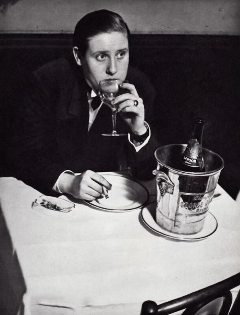 BRASSAI, Woman Smoking Paris Night Club, 1933: Photographer: Brassai (pseudonym of Gyula Halsz, 1899 - 1984) - historically important Hungarian photographer, sculptor and filmmaker who rose to fame in France. Title: Woman Smoking Paris Night Club