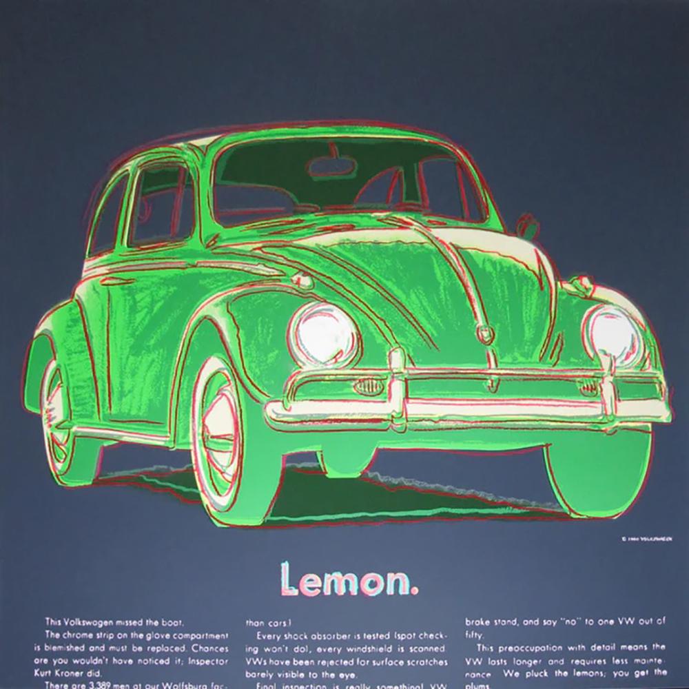 Andy Warhol, Volkswagen from Ads Portfolio Silkscreen proof 1985 (1 of 1)