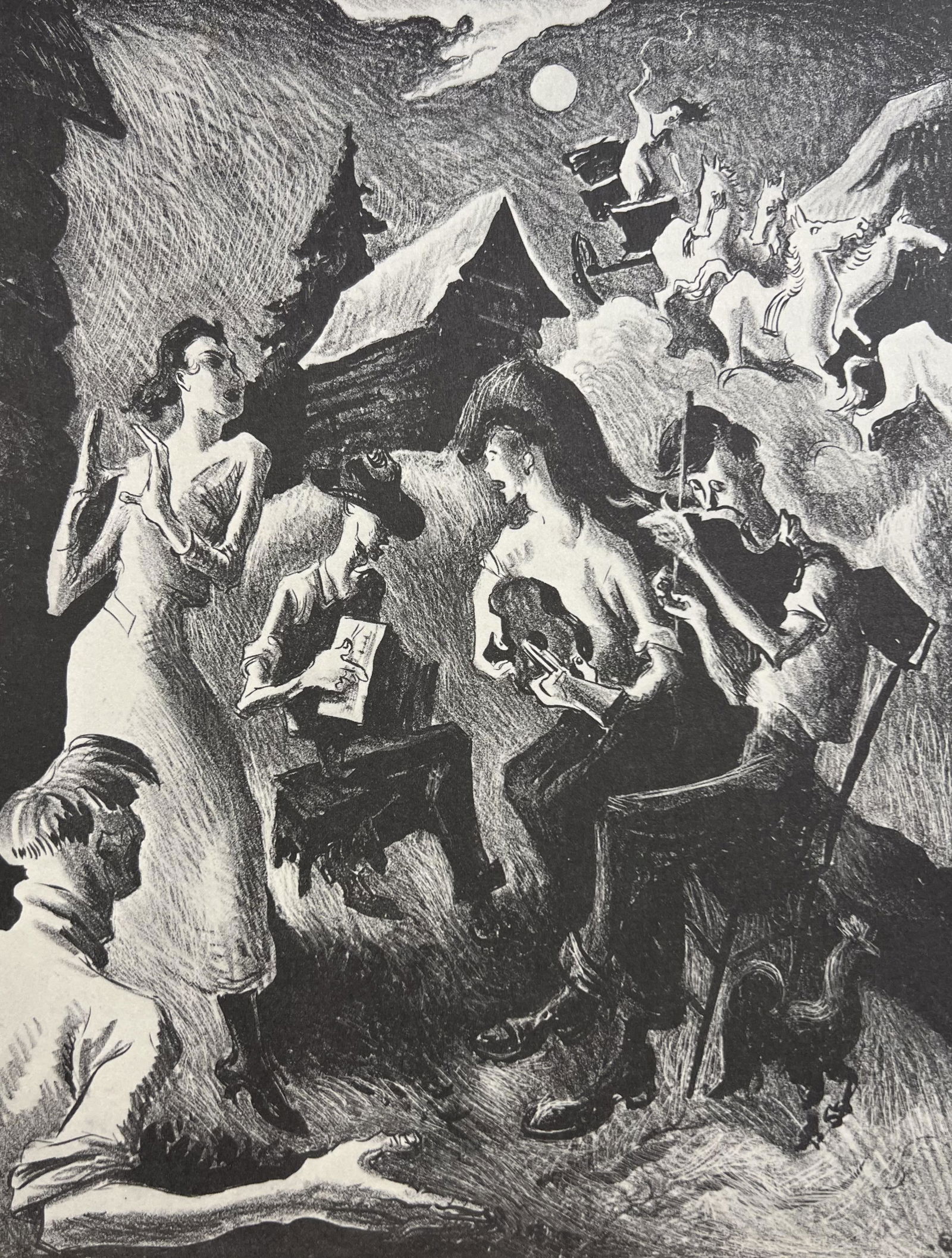 Thomas Hart Benton, Coming 'Round The Mountain, 1931, (1 of 1)