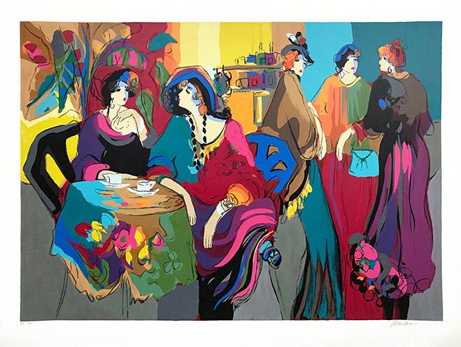 ISAAC MAIMON, SERIGRAPH, CAFE DE LION (1 of 1)
