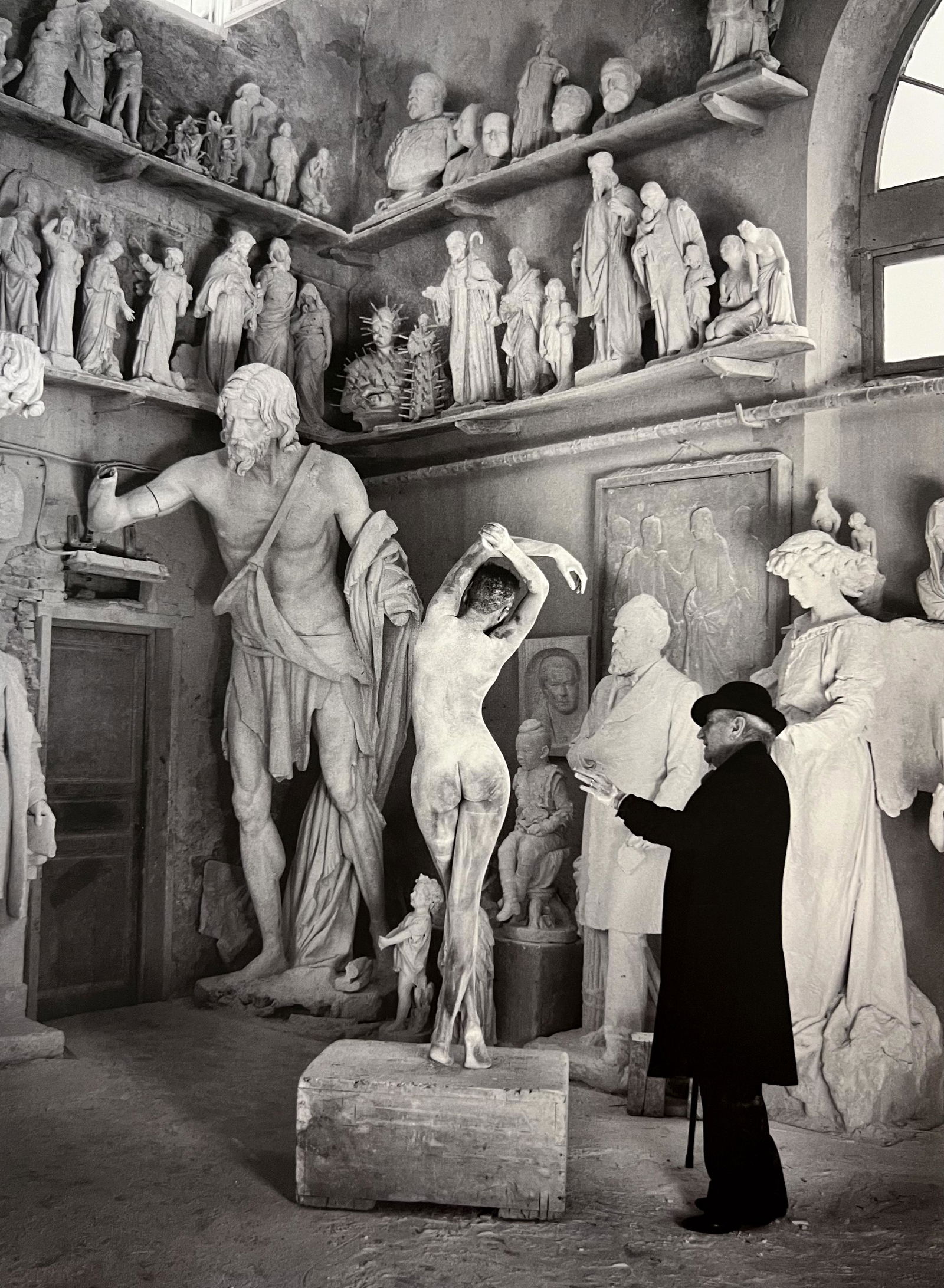 Marc Lagrange, Study - By Carlo Nicoli, 2015: Photographer: Marc Lagrange was a Belgian photographer known for his nude portraits of female figures. Lagrange created dream-like and fantastical narrative pictures populated by beautiful nudes that