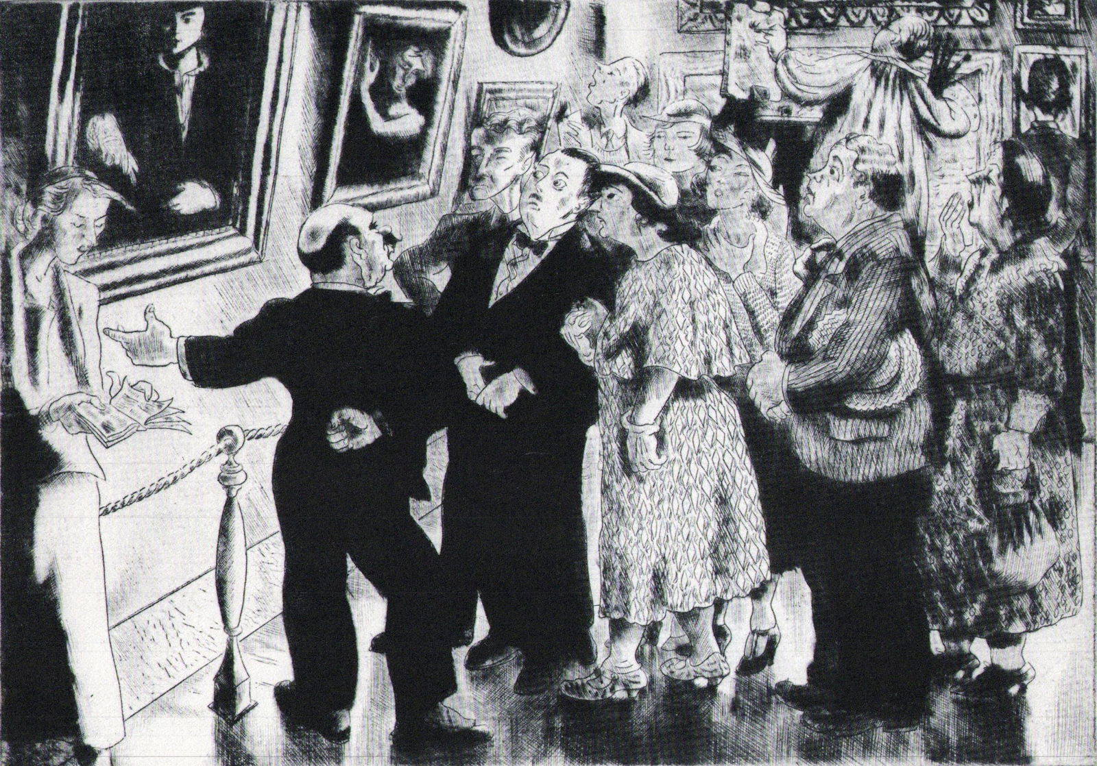 Peggy Bacon, Esthetic Pleasure, 1939, 8.5 x 6 (1 of 1)