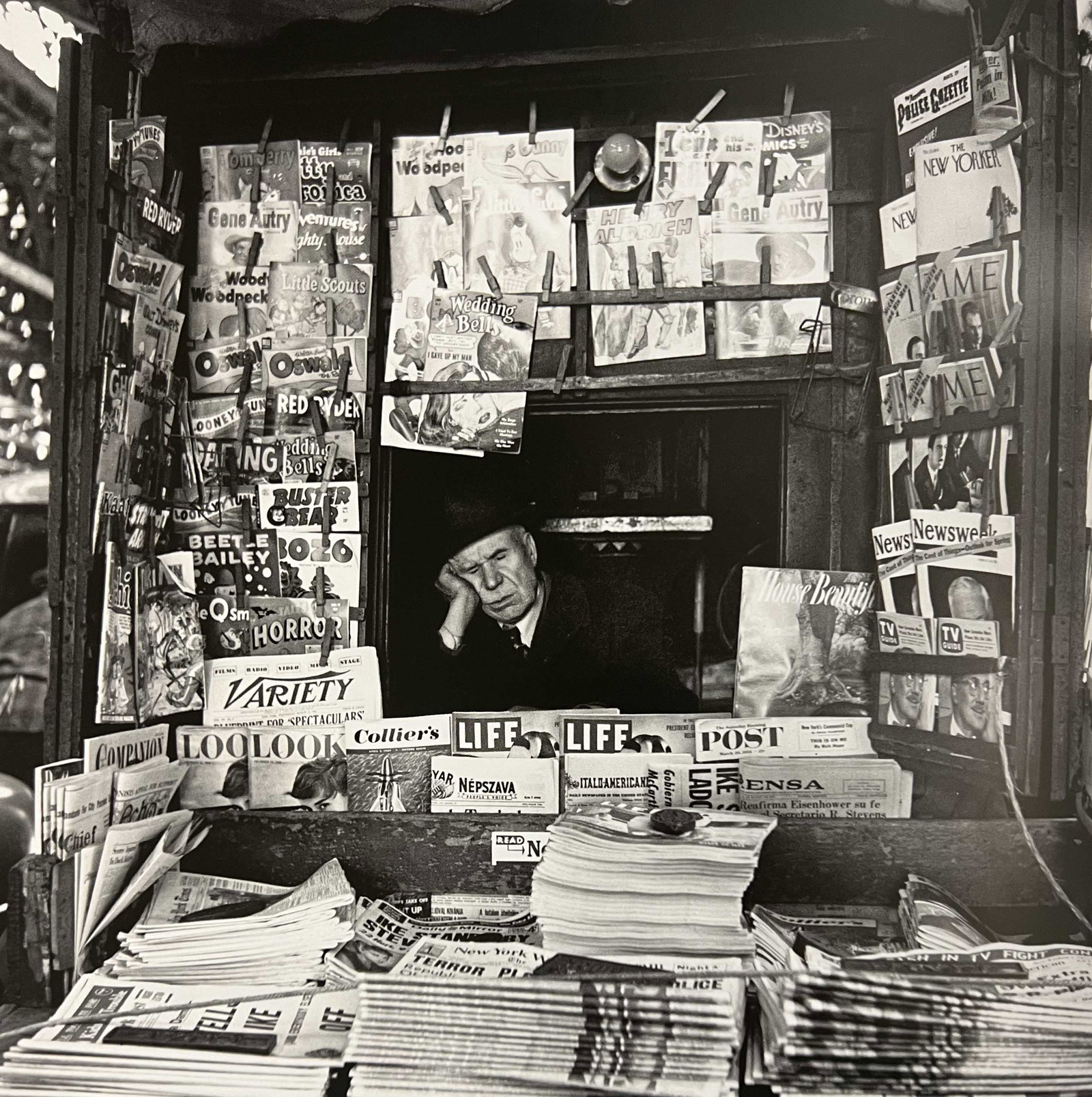 Vivian Maier, New York, March 1954: Photographer: Vivian Dorothy Maier, (1926-2009) was an American street photographer whose work was discovered and recognized after her death. She worked for about 40 years as a nanny, mostly in Chicag
