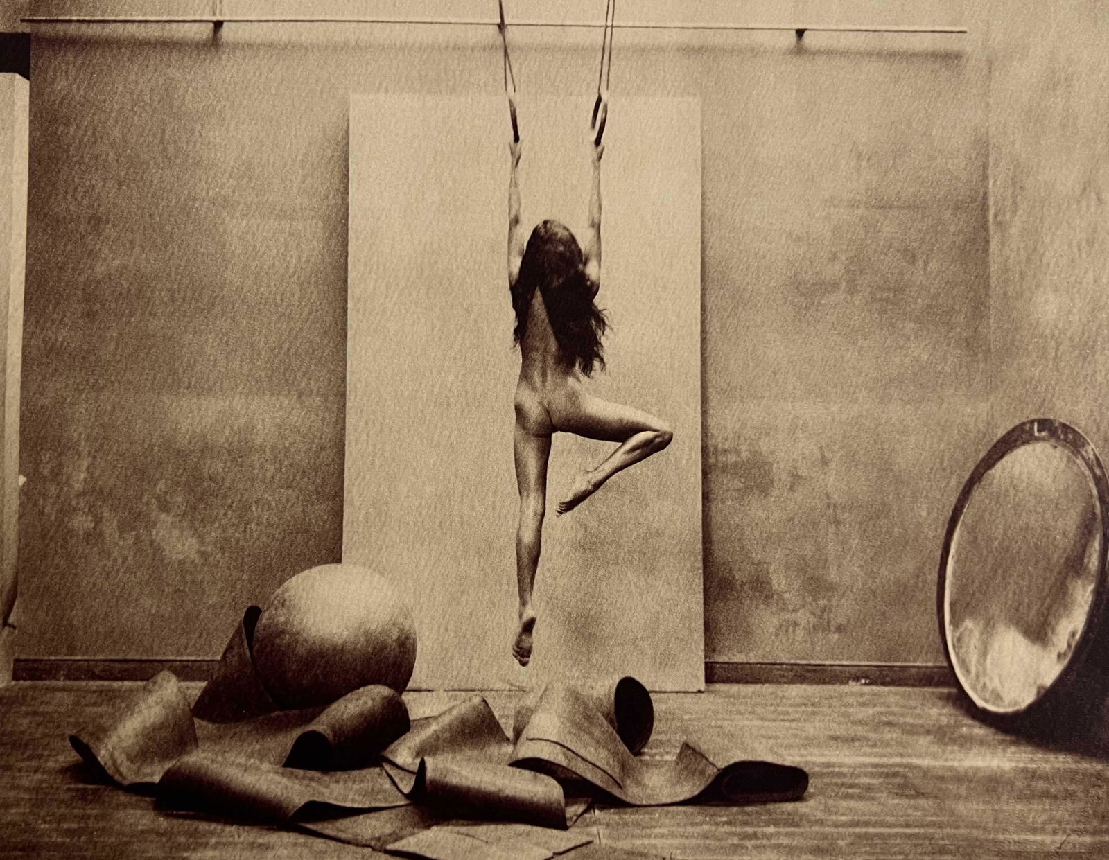 Marc Lagrange, The Gymnast Diptych II, 2012: Photographer: Marc Lagrange was a Belgian photographer known for his nude portraits of female figures. Lagrange created dream-like and fantastical narrative pictures populated by beautiful nudes that