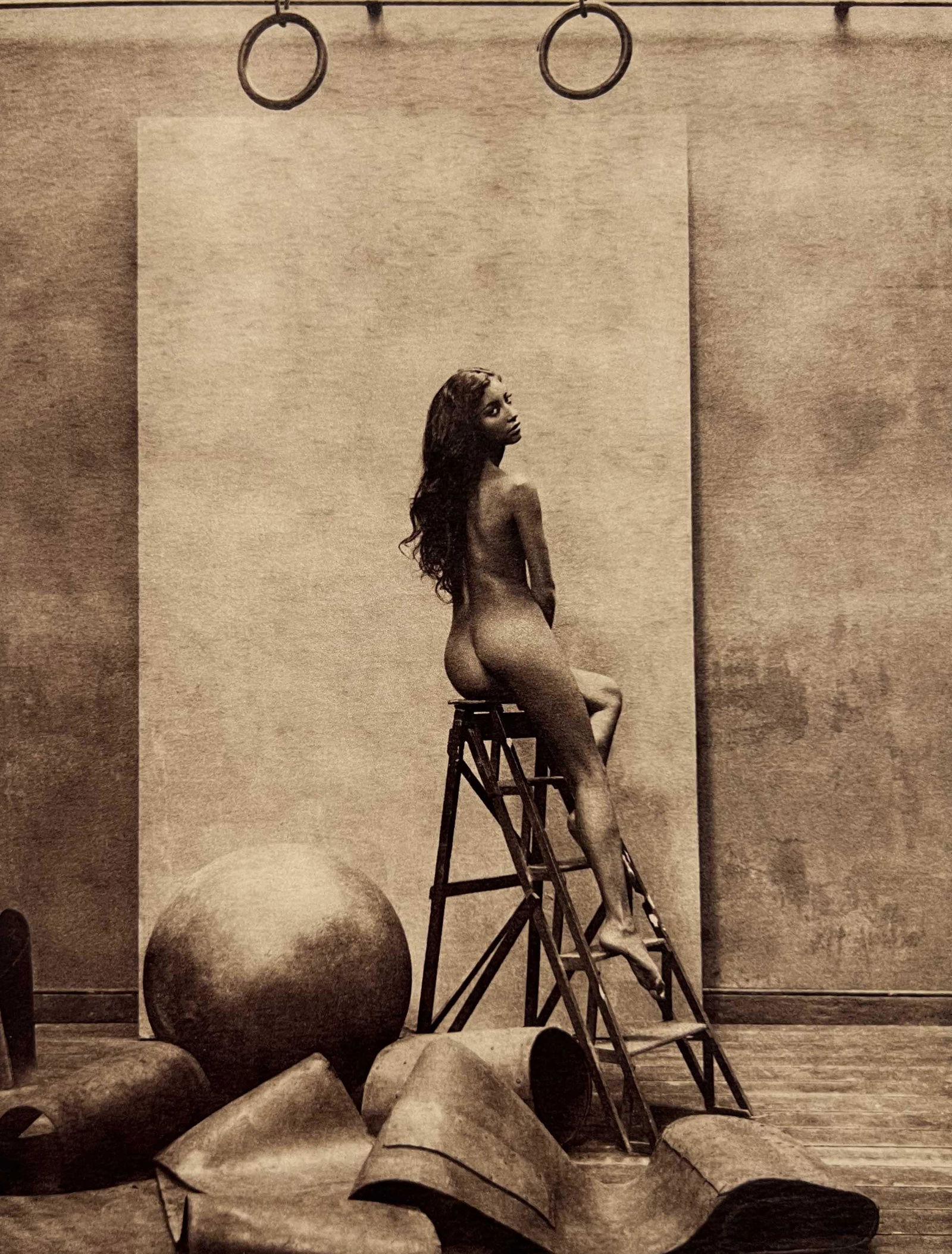 Marc Lagrange, The Gymnast, 2012: Photographer: Marc Lagrange was a Belgian photographer known for his nude portraits of female figures. Lagrange created dream-like and fantastical narrative pictures populated by beautiful nudes that