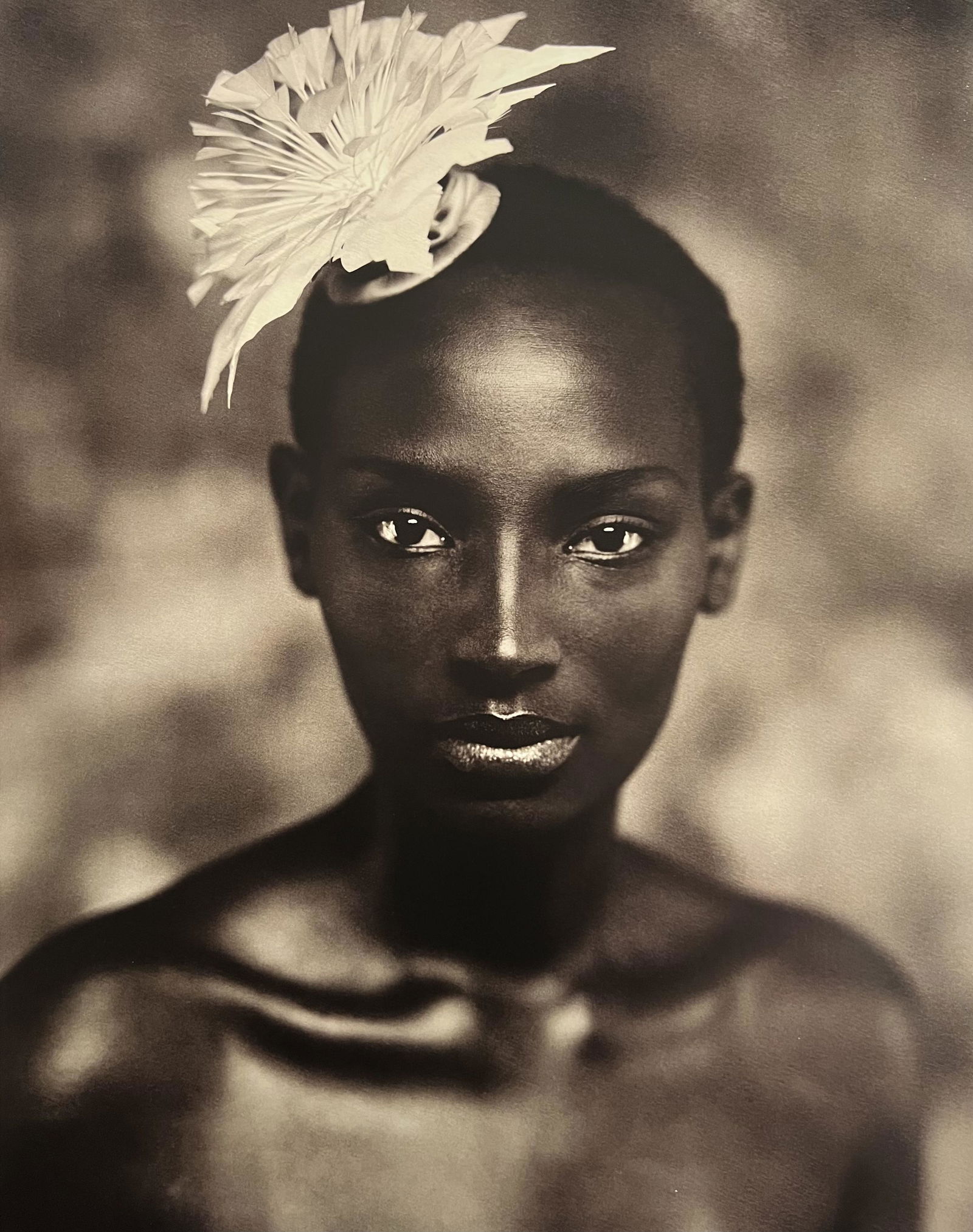 Marc Lagrange - Black Flower, 2009: Photographer: Marc Lagrange was a Belgian photographer known for his nude portraits of female figures. Lagrange created dream-like and fantastical narrative pictures populated by beautiful nudes that