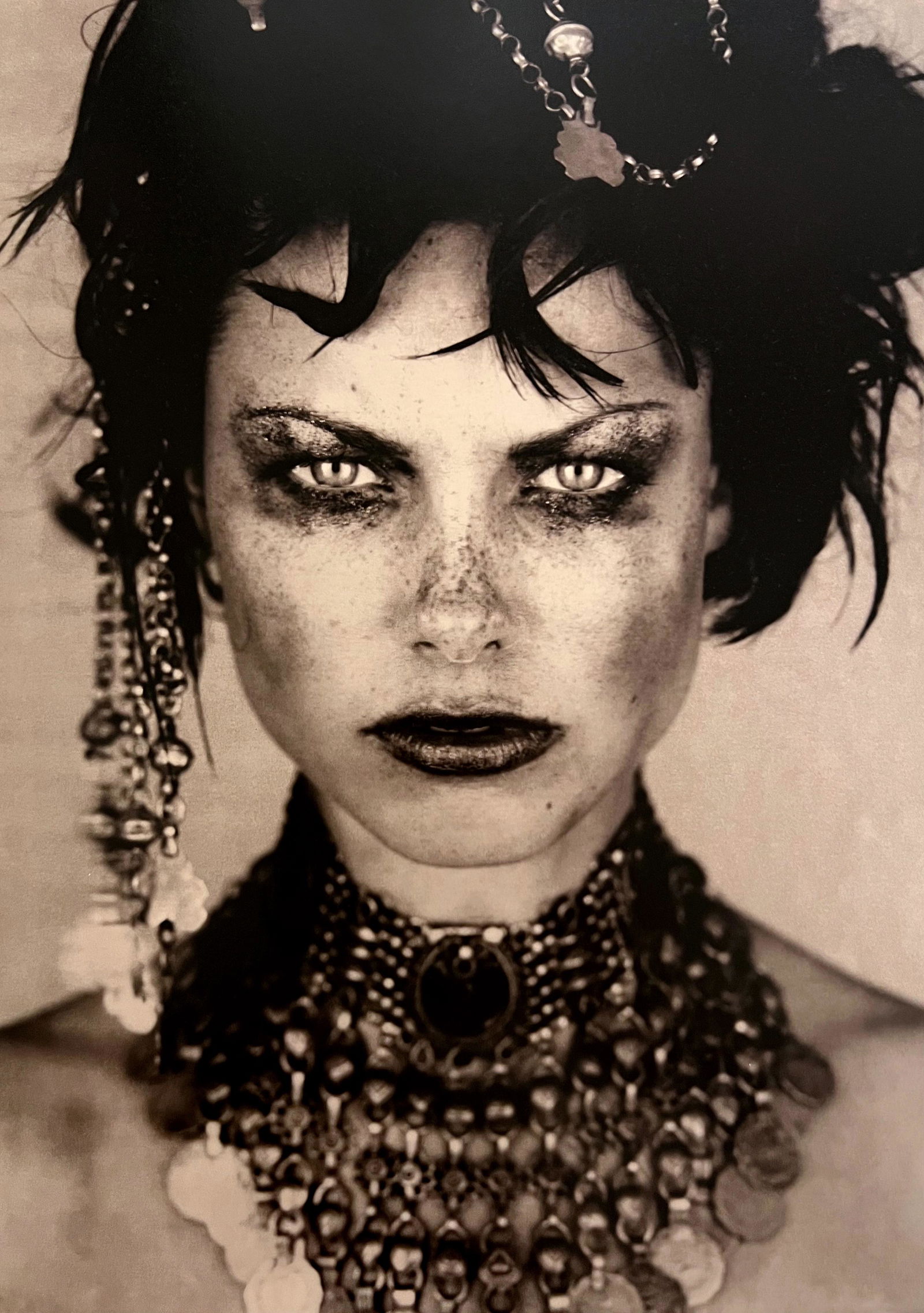 Marc Lagrange, Bonne The Face, 2000: Photographer: Marc Lagrange was a Belgian photographer known for his nude portraits of female figures. Lagrange created dream-like and fantastical narrative pictures populated by beautiful nudes that