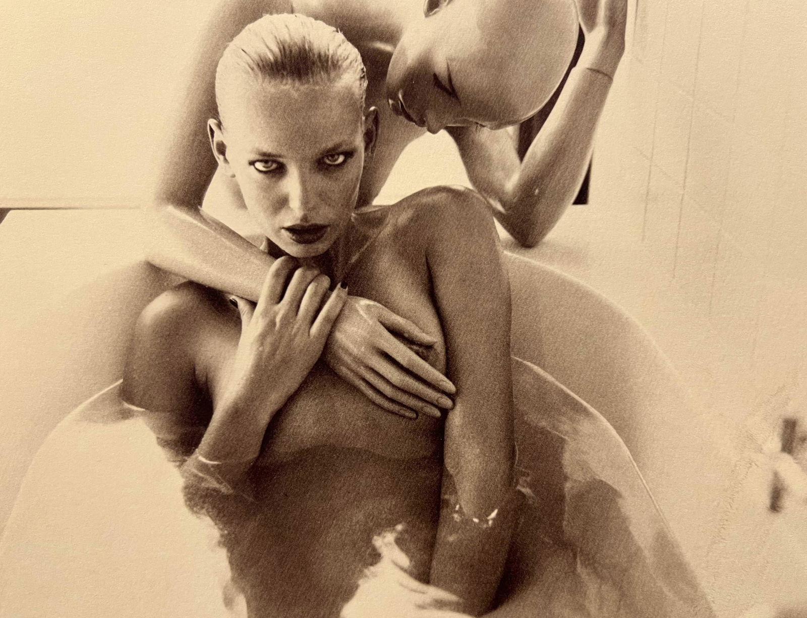 Marc Lagrange, Au Bain-Marie, 2012: Photographer: Marc Lagrange was a Belgian photographer known for his nude portraits of female figures. Lagrange created dream-like and fantastical narrative pictures populated by beautiful nudes that