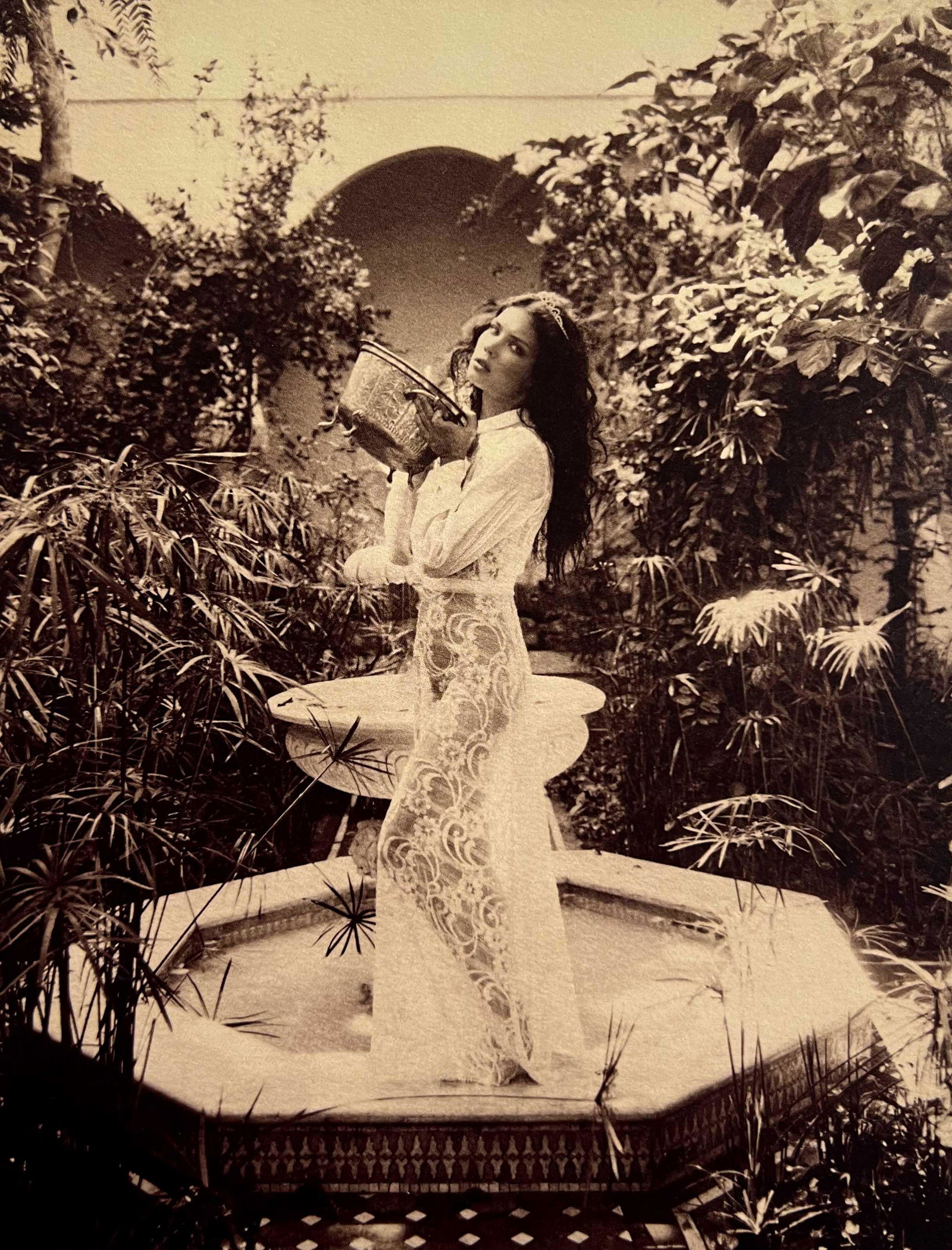 Marc Lagrange, Fountain Of Eden, 2011: Photographer: Marc Lagrange was a Belgian photographer known for his nude portraits of female figures. Lagrange created dream-like and fantastical narrative pictures populated by beautiful nudes that