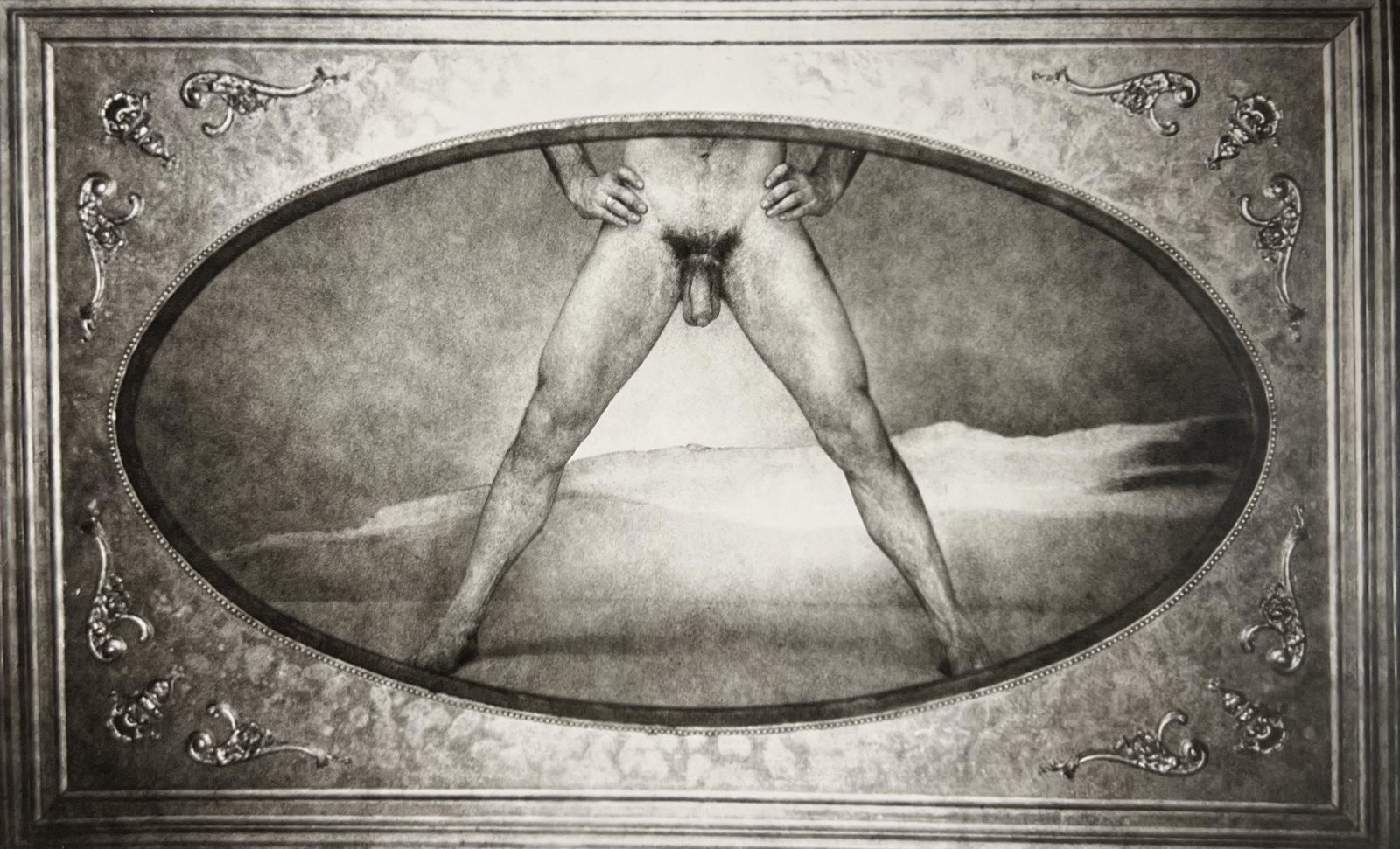 GEORGE PLATT LYNES, Male Nude - 1935: Photographer: George Platt Lynes (American 1907 - 1955) - Internationally renowned photographic artist - best known for portraiture, fashion, dance & nude studies. Subject: Male Nude Date Of Negat