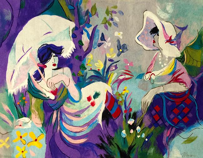 ISAAC MAIMON,  AFTERNOON REST, TAPESTRY (1 of 1)