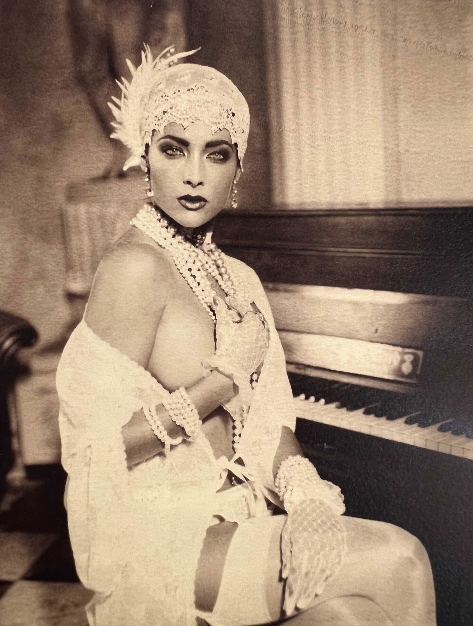 Marc Lagrange, La Pianiste, 2010: Photographer: Marc Lagrange was a Belgian photographer known for his nude portraits of female figures. Lagrange created dream-like and fantastical narrative pictures populated by beautiful nudes that