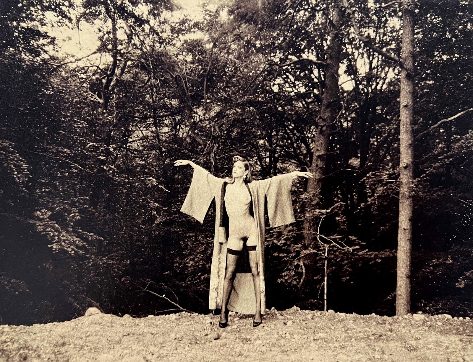 Marc Lagrange, The Bat Girl, 2011: Photographer: Marc Lagrange was a Belgian photographer known for his nude portraits of female figures. Lagrange created dream-like and fantastical narrative pictures populated by beautiful nudes that