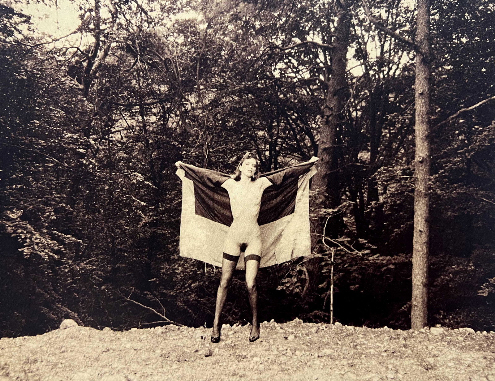 Marc Lagrange, The Bat, 2011: Photographer: Marc Lagrange was a Belgian photographer known for his nude portraits of female figures. Lagrange created dream-like and fantastical narrative pictures populated by beautiful nudes that