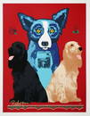 George Rodrigue. Blue Dog "George'S Sweet Inspirations" Signed & Numbered Silkscreen