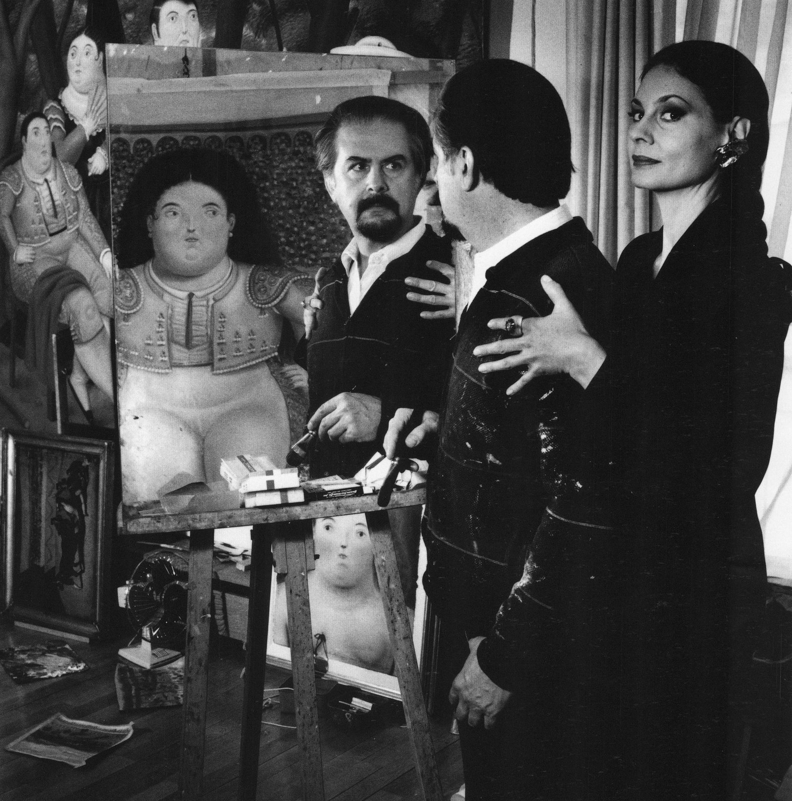 HELMUT NEWTON, Botero at His studio with Sophia Vari, Paris, 1987: Photographer: Helmut Newton (Germany, 1920 - 2004) - best known for his erotically charged highly stylized images, Helmut Newton was one of the most influential fashion photographers of all time. Titl