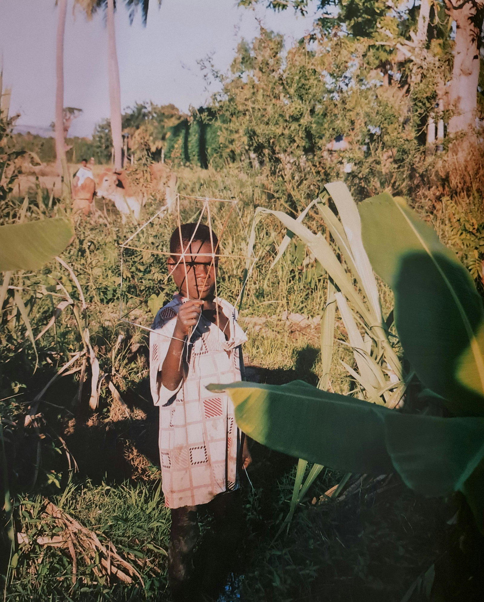 Michel Compte, Boy with homemade toy, old slave plantation, Haiti, 1997: Photographer: Michel Comte (born 19 February 1954) is a Swiss artist, filmmaker, fashion and portrait photographer. Subject/Title: Frida Kahlo Date Of Negative: 1997 Type Of Print: Sheet Fed Photograv