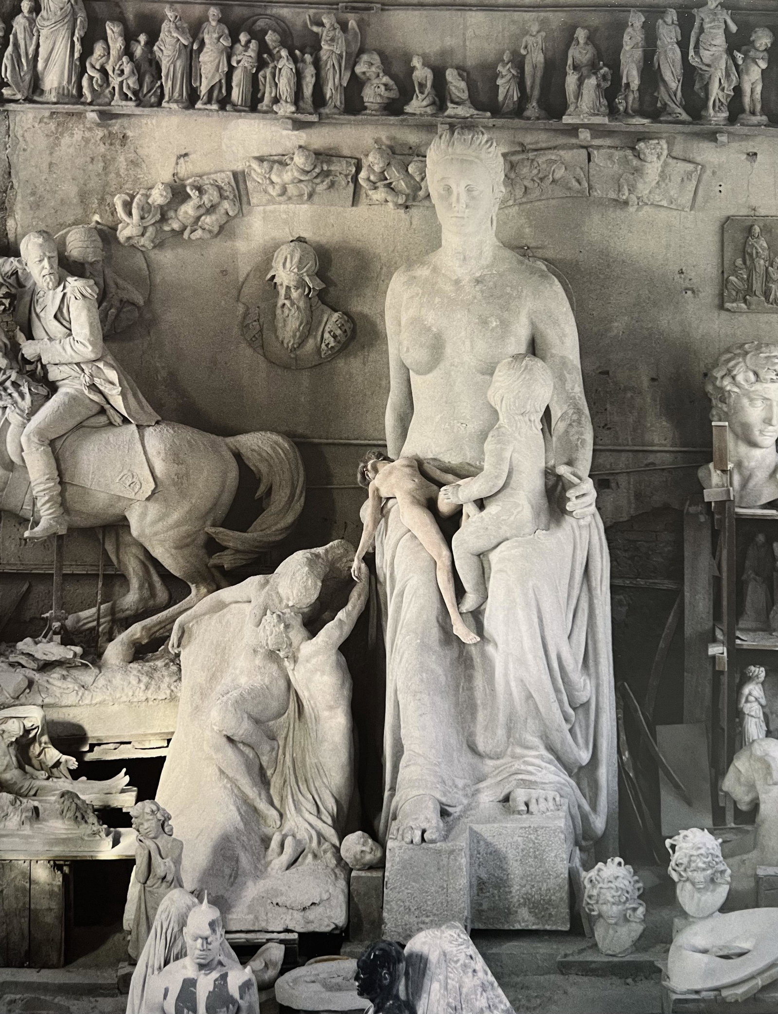 Marc Lagrange, Among Giants, 2000's: Photographer: Marc Lagrange was a Belgian photographer known for his nude portraits of female figures. Lagrange created dream-like and fantastical narrative pictures populated by beautiful nudes that