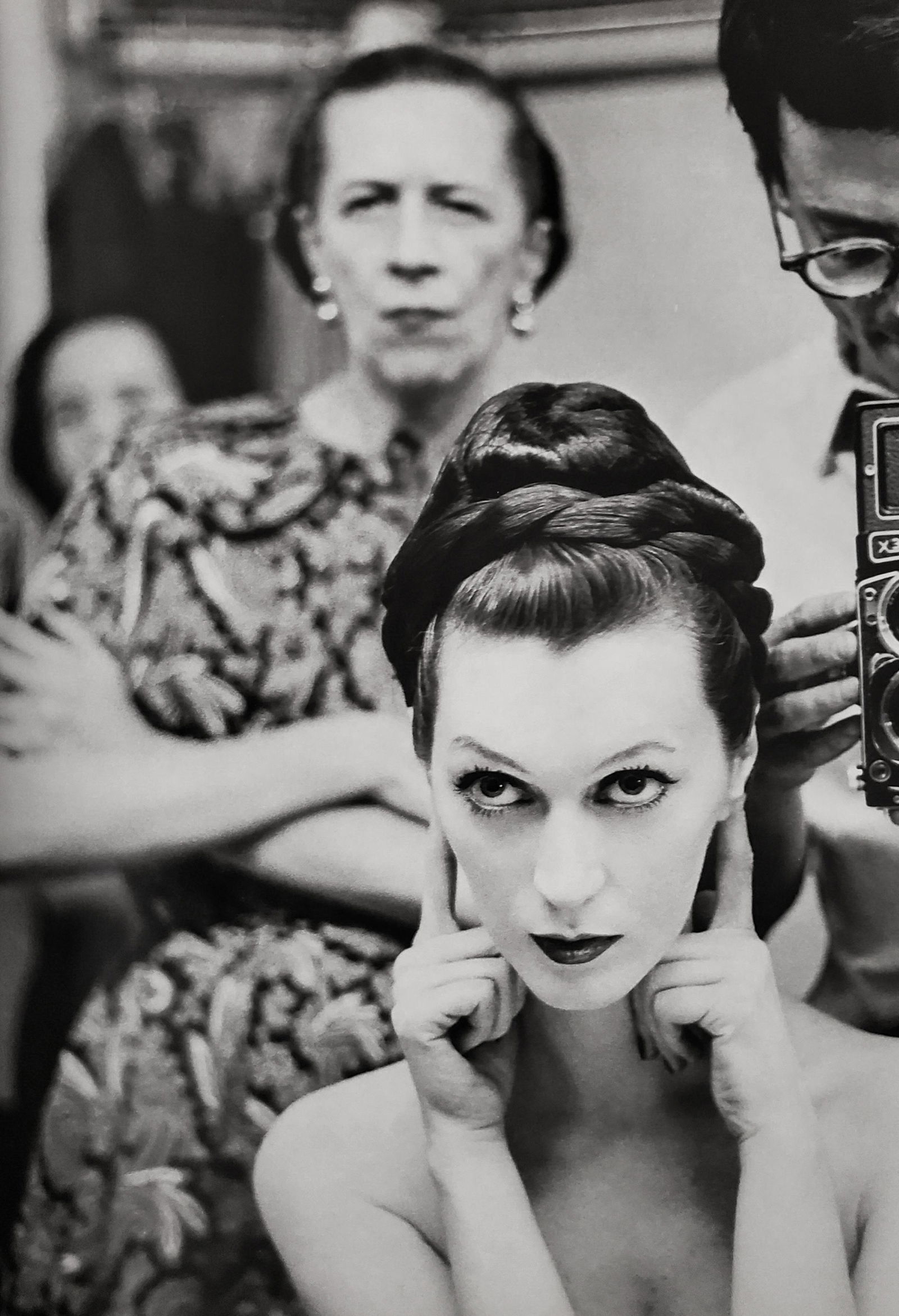 Richard Avedon, Diana Vreeland, Dovima, and Richard Avedon, Hair by Enrico Caruso, New York studio, (1 of 1)