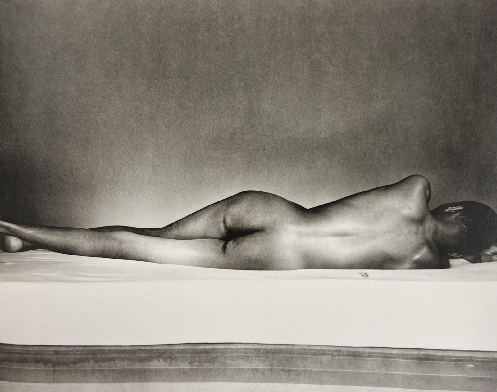 George Platt Lynes, Nude Man, 1953: Photographer: George Platt Lynes (American 1907 - 1955), Internationally renowned photographic artist, best known for portraiture, fashion, dance & nude studies. Title: Nude Man Date Of Negative: 1953