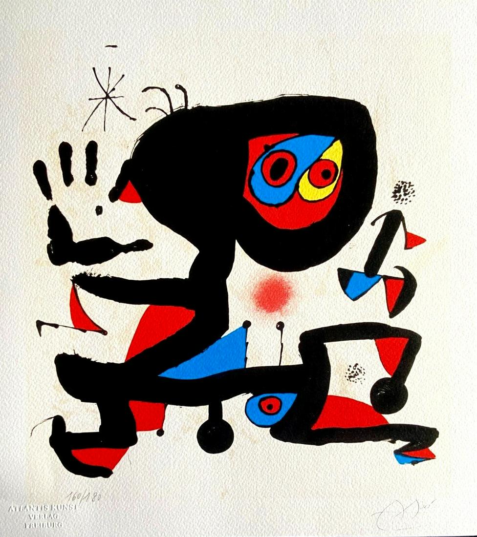 Joan Miro 'Composition for Unesco' 1984, limited edition lithograph (1 of 2)