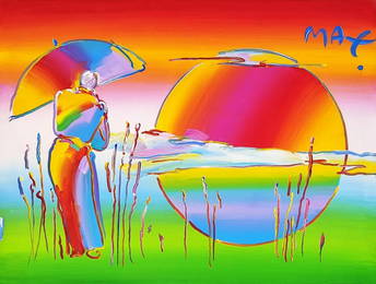 Peter Max NEW MOON 1992