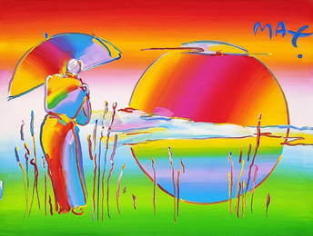 Peter Max NEW MOON 1992