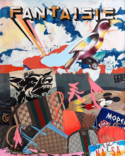 FAILE, FANTAISIE, 2021,: Artist: FAILE Title: FANTAISIE Size: 30 x 24 INCHES Year: 2021 Medium: SCREEN PRINT Edition: OF 310 Description: Hand signed by the artist. Archival Ink on Entrada Cotton Rag. Artwork is in excellent