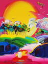 Peter Max 'Without Borders - 2003, Acrlyic on canvas, Max COA