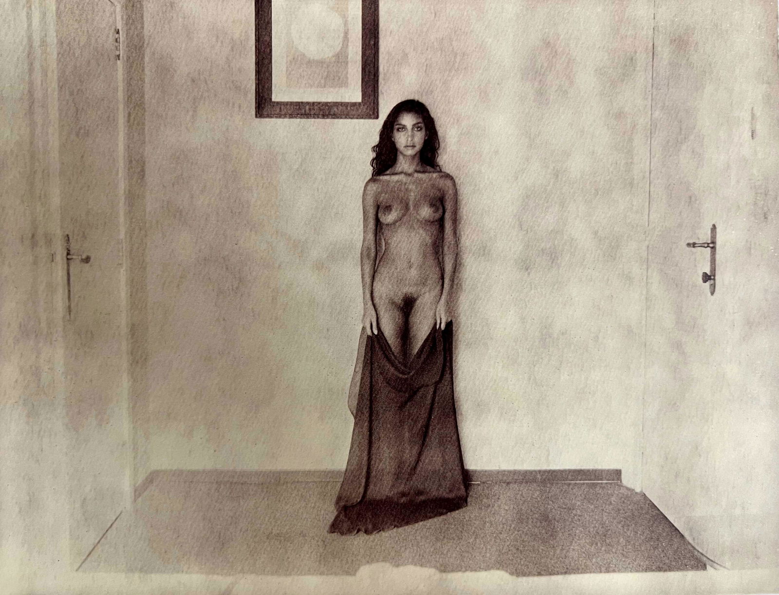 Marc Lagrange, The Veil Of Condessa I, 2013: Photographer: Marc Lagrange was a Belgian photographer known for his nude portraits of female figures. Lagrange created dream-like and fantastical narrative pictures populated by beautiful nudes that