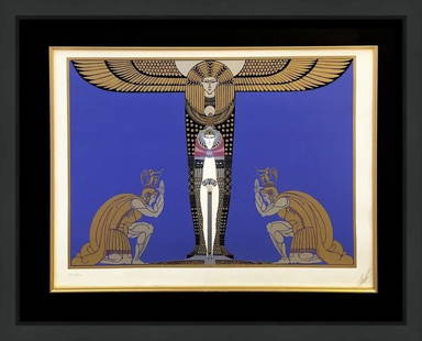 ERTE ROMAIN, CLEOPATRE, 1986,: Artist: ERTE, ROMAIN Title: CLEOPATRE Size: 22x27 INCHES Year: 1986 Medium: SERIGRAPH Edition: 300 Description: Hand signed and numbered by the artist. Artwork appears to be in excellent condition.