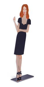 Alex Katz BLACK DRESS 2 (CECILY) 2018