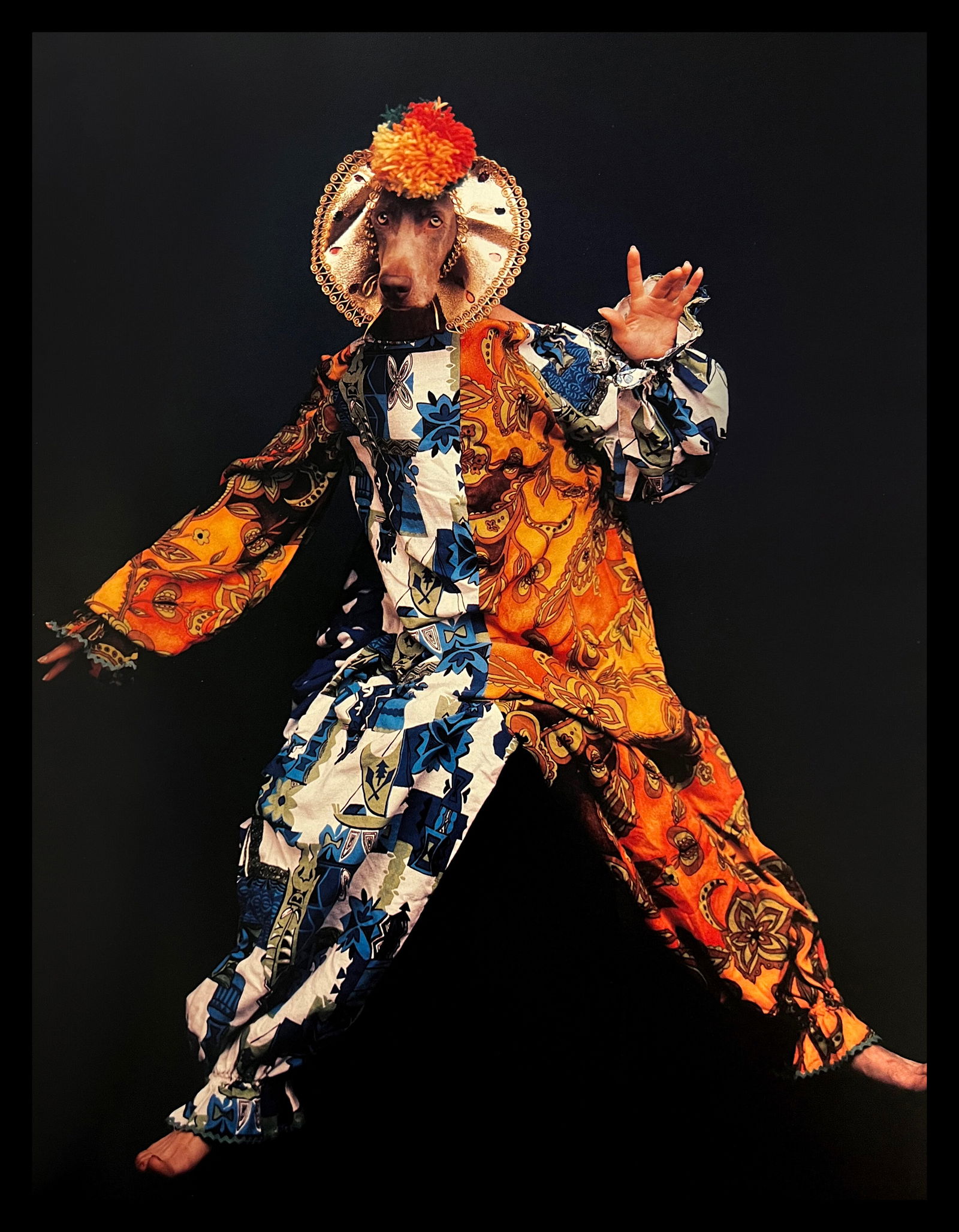 William Wegman, Clown: Photographer: William Wegman Subject/Title: Clown Type Of Print: Photogravure Date Of Print: 1994 Publisher: Library Of Congress Cataloging Approximate Image Size: 11 x 8 inches Mount Board Size Appro