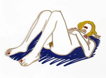 Tom Wesselmann BLONDE ON BLANKET 1985-98