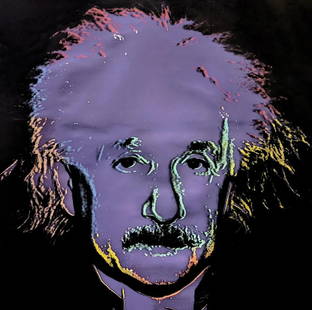 Steve Kaufman EINSTEIN 2001-2007: Hand Painted with Embellishment by the Artist on Canvas. Hand signed and numbered by the artist on verso. AP edition of 50. Canvas is not stretched. Artwork is in excellent condition. Original Steve