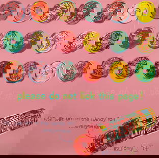 Andy Warhol, LIFE SAVER from Ads Portfolio, 1985: Warhol, Andy LIFE SAVERS, (FS II. 353), from Ads Portfolio, 1985 Silkscreen, not signed and numbered, Paper size 38 x 38 inch Images size 38 x 38 inch Condition: Artwork is in Very good condition Prov